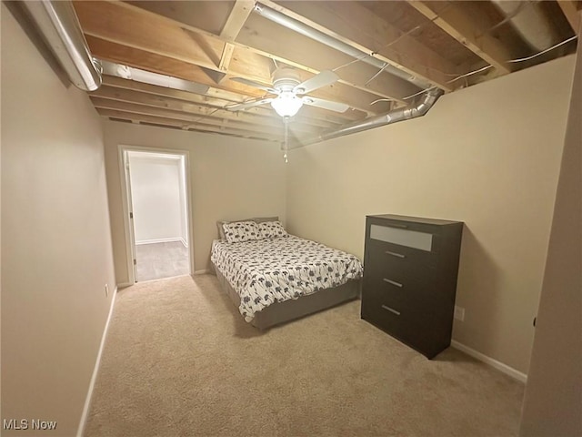 15532 Raya Oval, North Royalton, OH 44133 - bedroom featuring carpet flooring, a ceiling fan, and baseboards