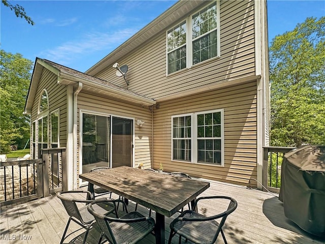 15532 Raya Oval, North Royalton, OH 44133 - deck with grilling area and outdoor dining space