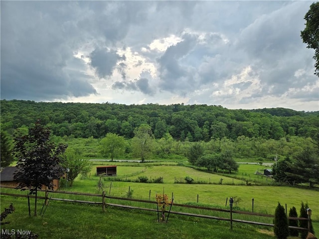 424 Avalon Rd SW, Dellroy, OH 44620 - view of yard featuring a view of countryside and a wooded view