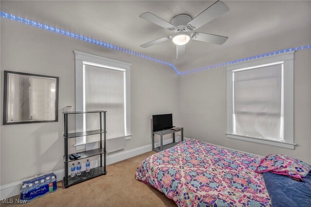 15417 Parkgrove Ave, Cleveland, OH 44110 - bedroom featuring carpet flooring and ceiling fan