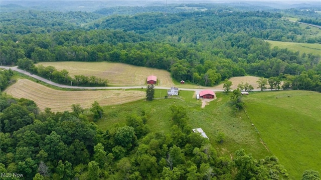 73117 Deck Rd, Freeport, OH 43973 - aerial view of property's location featuring rural landscape and a forest