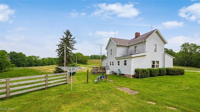 73117 Deck Rd, Freeport, OH 43973 - view of side of property with a chimney and central AC
