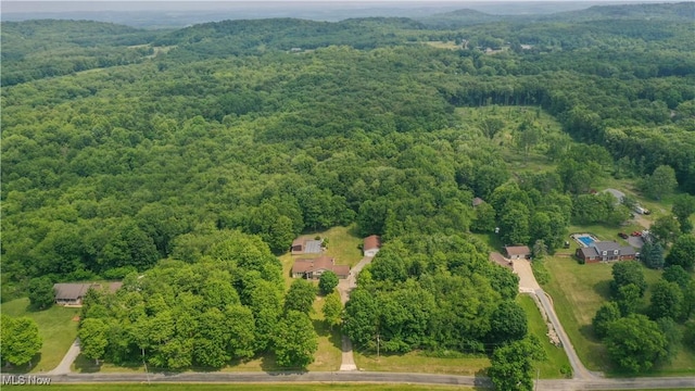 41510 Alderlick Rd, Wellsville, OH 43968 - aerial view of property and surrounding area featuring a heavily wooded area