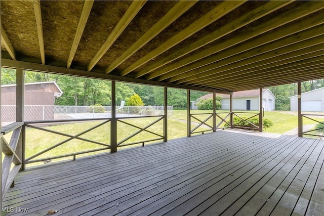 41510 Alderlick Rd, Wellsville, OH 43968 - deck featuring an outbuilding