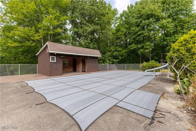 41510 Alderlick Rd, Wellsville, OH 43968 - exterior space with an outdoor structure, view of scattered trees, and an exterior structure