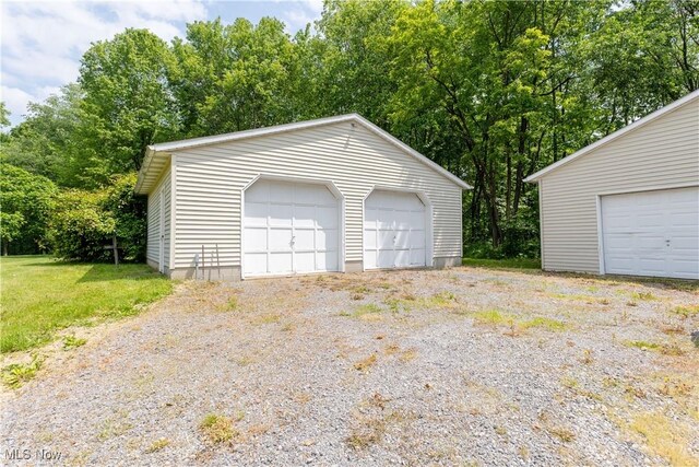 41510 Alderlick Rd, Wellsville, OH 43968 - detached garage featuring view of scattered trees