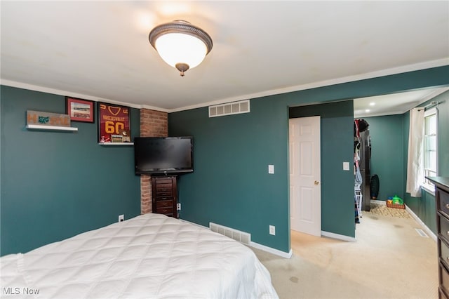 10229 State Rd, North Royalton, OH 44133 - bedroom featuring carpet floors, baseboards, and crown molding