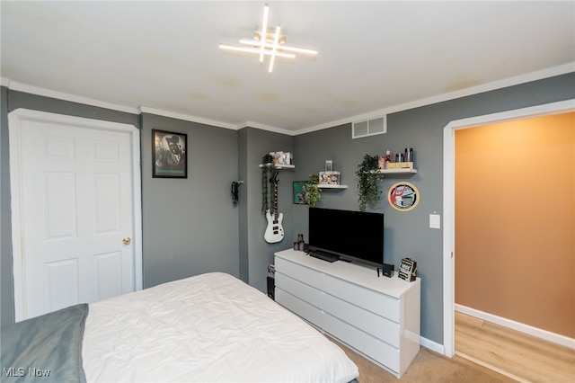 10229 State Rd, North Royalton, OH 44133 - bedroom featuring baseboards and ornamental molding