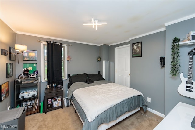 10229 State Rd, North Royalton, OH 44133 - carpeted bedroom with crown molding and baseboards