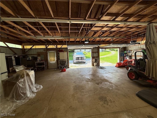 5301 S Ridge Rd W, Ashtabula, OH 44004 - garage with a garage door opener