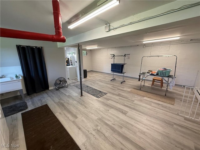 5301 S Ridge Rd W, Ashtabula, OH 44004 - exercise area featuring wood finished floors