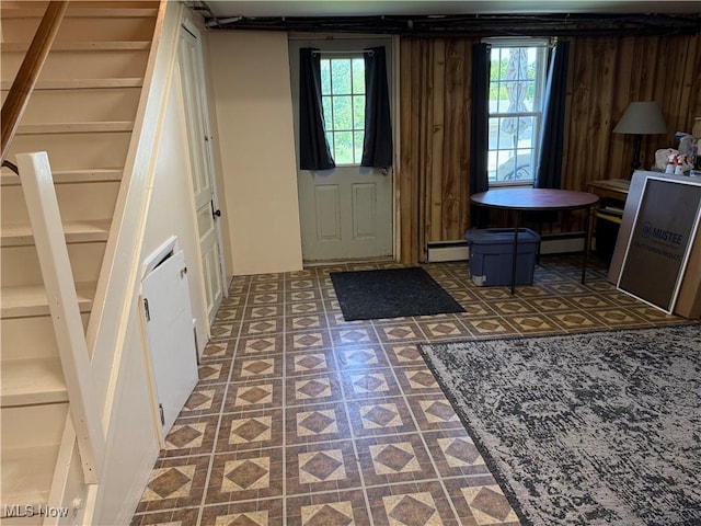 5301 S Ridge Rd W, Ashtabula, OH 44004 - foyer entrance featuring a baseboard heating unit
