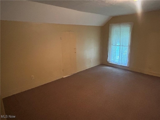 307 N 8th St, Coshocton, OH 43812 - carpeted empty room with vaulted ceiling