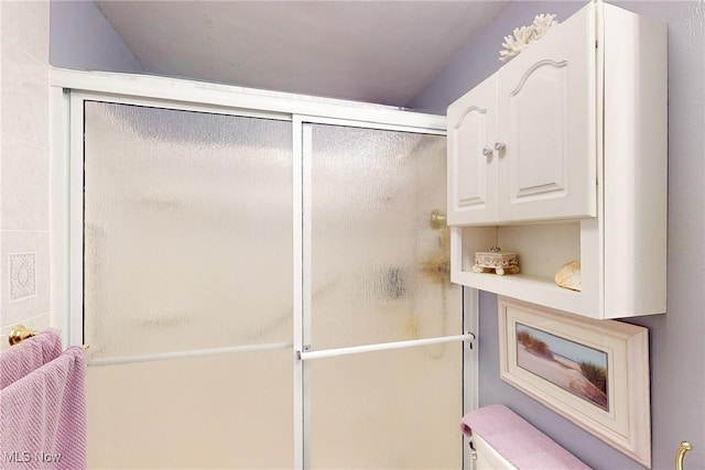 132 Karen Pl, Wintersville, OH 43953 - full bath featuring a shower with shower door