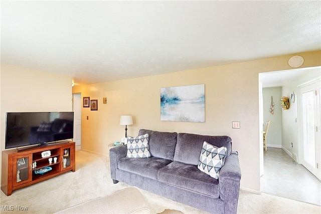 132 Karen Pl, Wintersville, OH 43953 - living room with light carpet and baseboards