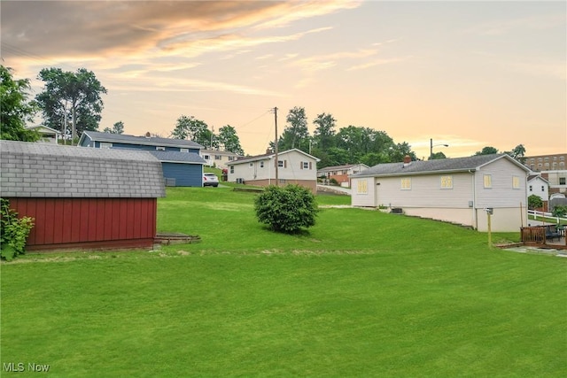 132 Karen Pl, Wintersville, OH 43953 - yard at dusk featuring a yard and a residential view