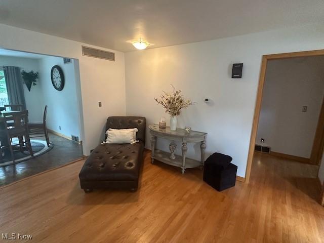 3232 Circle Dr, Cortland, OH 44410 - living area with wood finished floors and baseboards