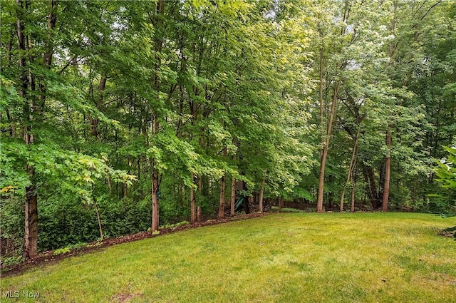 2634 Deer Ridge Run, Cuyahoga Falls, OH 44223 - view of green lawn with a view of trees