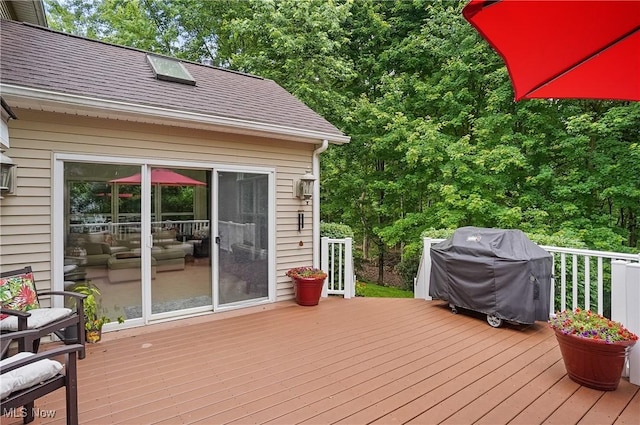 2634 Deer Ridge Run, Cuyahoga Falls, OH 44223 - deck featuring a grill