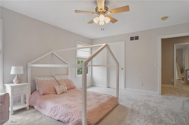 2634 Deer Ridge Run, Cuyahoga Falls, OH 44223 - bedroom featuring carpet and a ceiling fan