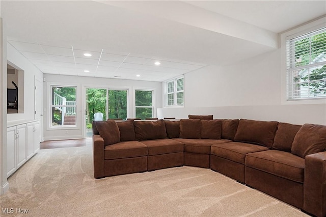 2634 Deer Ridge Run, Cuyahoga Falls, OH 44223 - living area with recessed lighting and light colored carpet