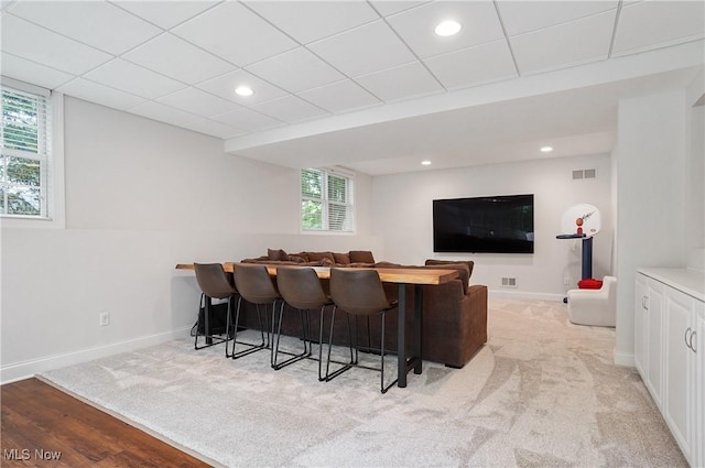2634 Deer Ridge Run, Cuyahoga Falls, OH 44223 - indoor dry bar with recessed lighting and light colored carpet