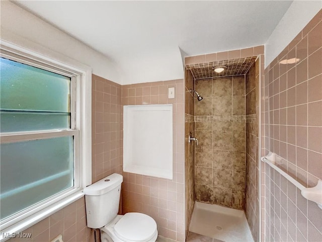 24451 Devoe Ave, Euclid, OH 44123 - full bath featuring tile walls and a tile shower