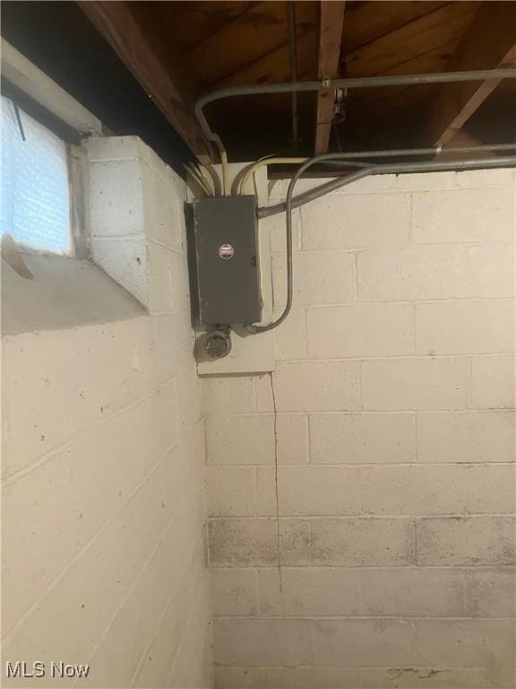 7718 Bertha Ave, Parma, OH 44129 - unfinished basement with electric panel