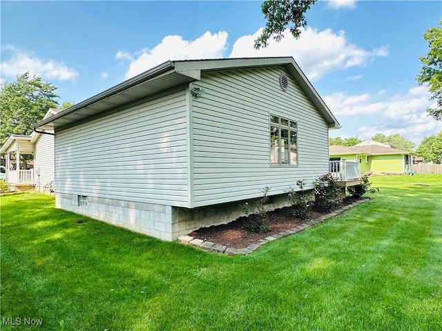 1684 Morris St, Mineral Ridge, OH 44440 - view of home's exterior with a lawn