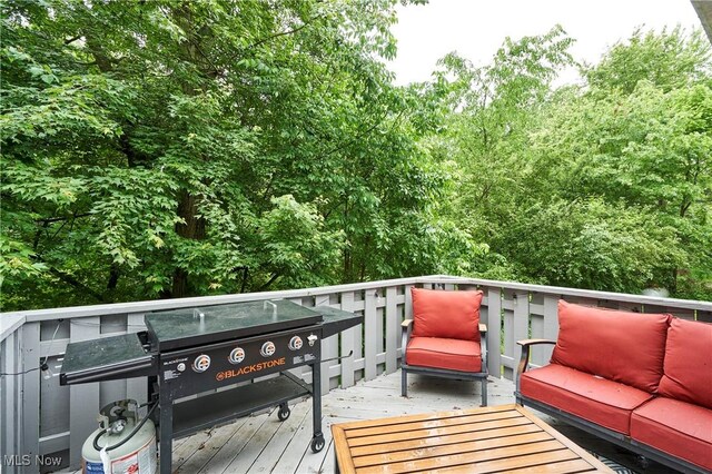 53 Joel Dr, Mogadore, OH 44260 - view of wooden terrace
