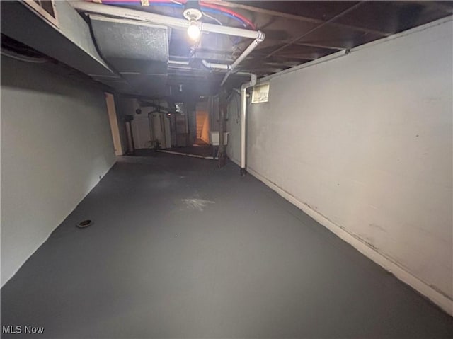 837 Pinecrest Rd, Girard, OH 44420 - unfinished basement featuring water heater