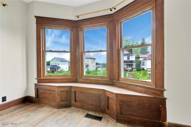 722 Clark St, Cambridge, OH 43725 - detailed view of wood finished floors and baseboards