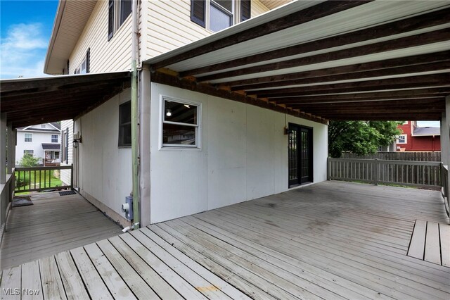 722 Clark St, Cambridge, OH 43725 - view of deck