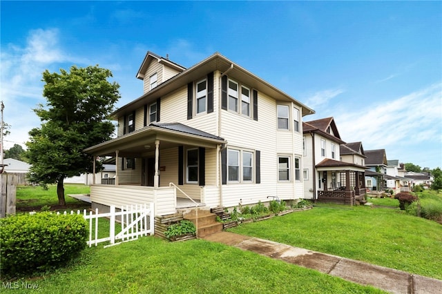 722 Clark St, Cambridge, OH 43725 - view of front of house with covered porch and a residential view