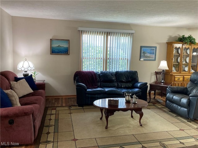 454 Lincoln Ave NW, Carrollton, OH 44615 - living area with a textured ceiling