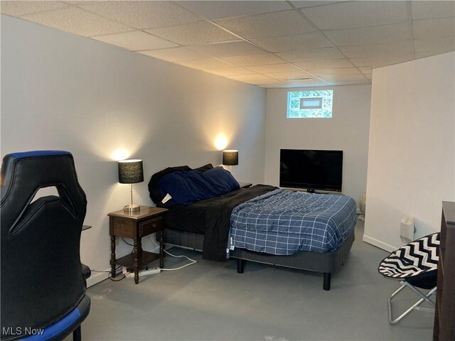 454 Lincoln Ave NW, Carrollton, OH 44615 - bedroom with a drop ceiling and carpet floors