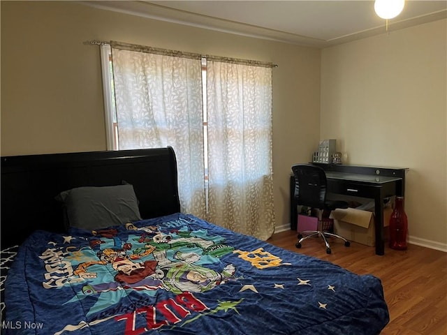 199 Kanawha Rd, Weirton, WV 26062 - bedroom featuring wood finished floors and crown molding
