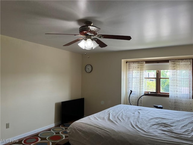 199 Kanawha Rd, Weirton, WV 26062 - bedroom featuring baseboards and a ceiling fan