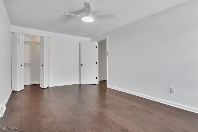 20347 Williamsburg Ct Unit 225B, Middleburg Heights, OH 44130 - spare room with ceiling fan, wood finished floors, and a textured ceiling