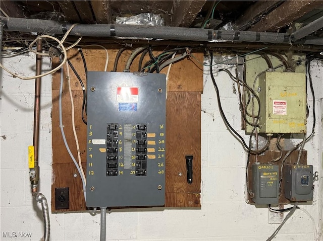 166 Bethesda St, Barnesville, OH 43713 - utility room with electric panel