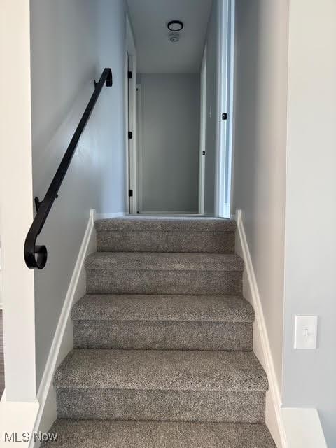 275 Butternut Ln, Berea, OH 44017 - stairs featuring carpet floors