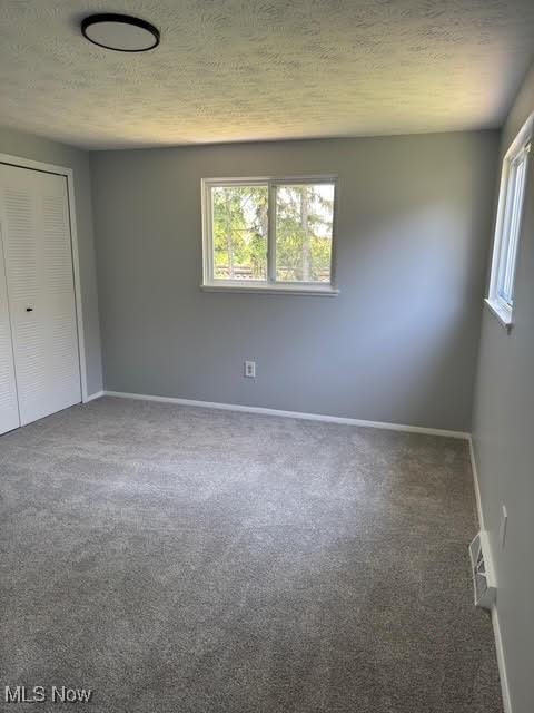 275 Butternut Ln, Berea, OH 44017 - unfurnished bedroom featuring carpet, a textured ceiling, and a closet