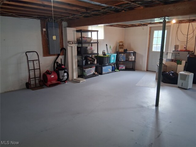 67682 Morristown Flushing Rd, Belmont, OH 43718 - basement with healthy amount of natural light and electric panel