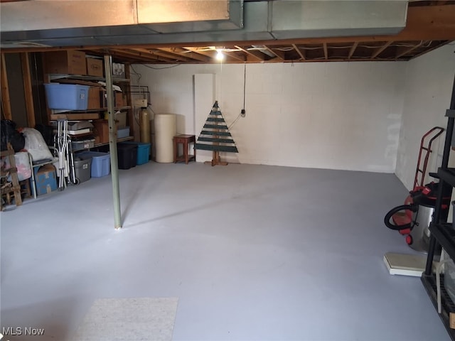 67682 Morristown Flushing Rd, Belmont, OH 43718 - unfinished basement featuring a water softener