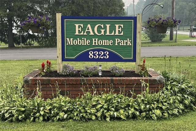 8323 Eagle Rd Unit 42, Kirtland, OH 44094 - community sign with a lawn