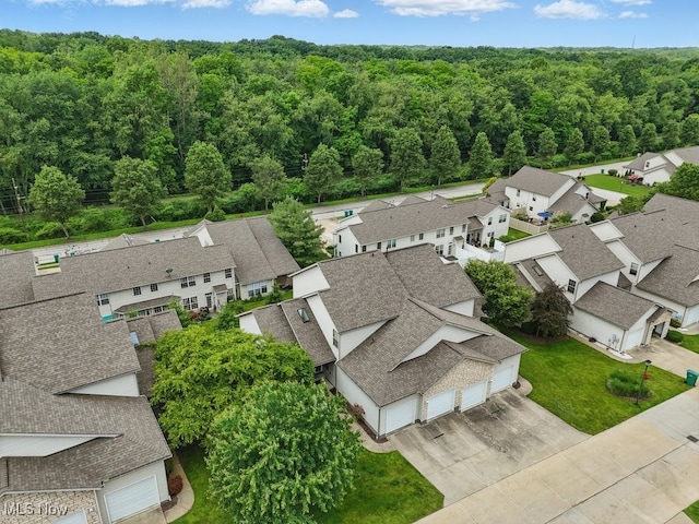 91 Falling Water Cir, Munroe Falls, OH 44262 - aerial view of residential area with a forest