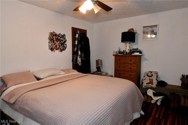 5041 W S Range Rd, Salem, OH 44460 - bedroom with a ceiling fan