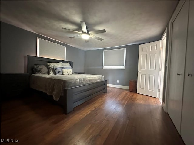 3005 Chaucer Dr NE, Canton, OH 44721 - bedroom featuring wood finished floors and a ceiling fan