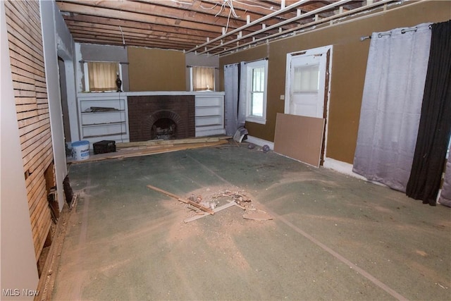 774 Storer Ave, Akron, OH 44320 - basement featuring a fireplace