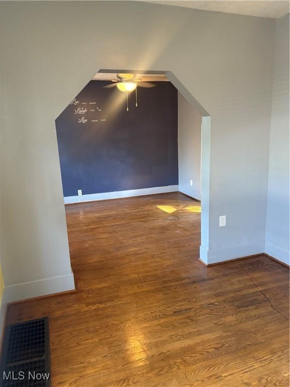11 Front St, Rittman, OH 44270 - bonus room featuring ceiling fan and wood finished floors